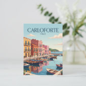 Carloforte Haven Italië Briefkaart (Staand voorkant)