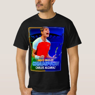 " Carlos Alcaraz Winner 2022 US Open Tennis Champi T-shirt