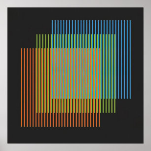Carlos Cruz Diez - 12 Poster