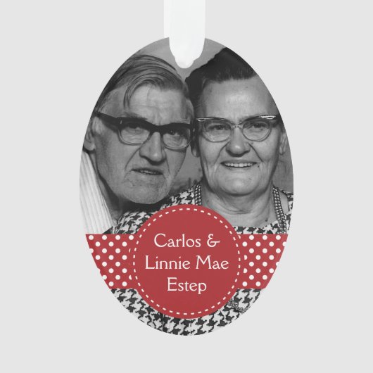 Carlos en Linnie Mae Estep Psalm 103:17 Ornament (voorkant)