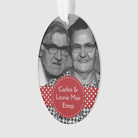 Carlos en Linnie Mae Estep Psalm 103:17 Ornament (voorkant)