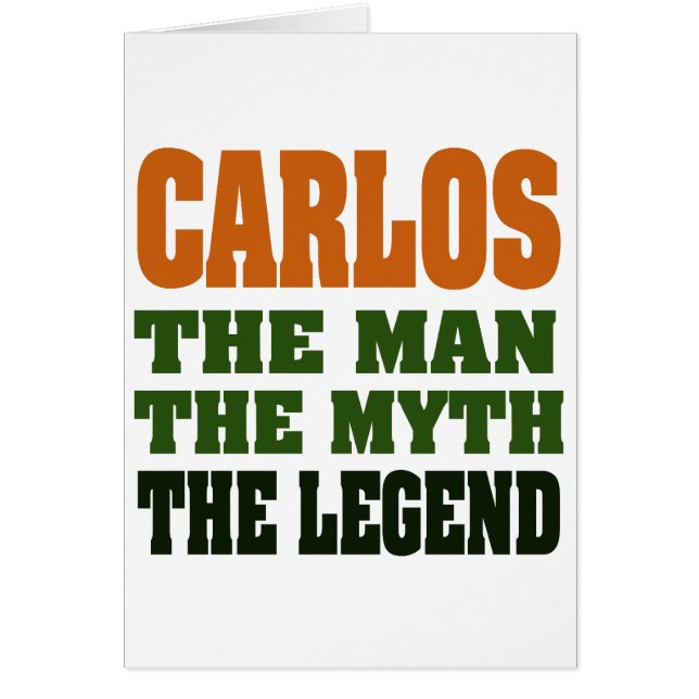 Carlos - het Man, de mythe, de Legende (Voorkant)