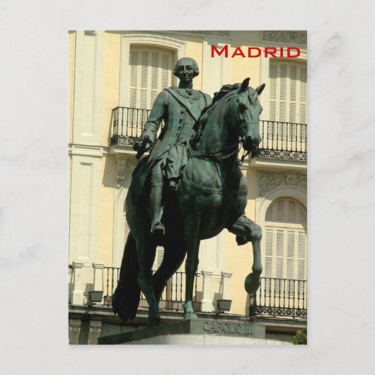 Carlos III Briefkaart (Voorkant)