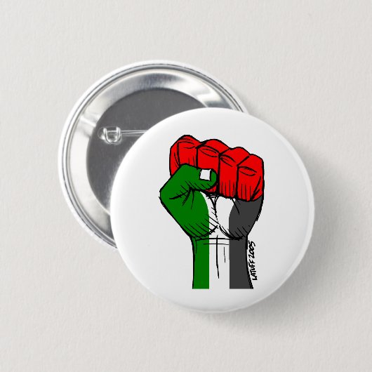 Carlos Latuff's Palestijnse Eerste Button (Voorkant /achterkant)