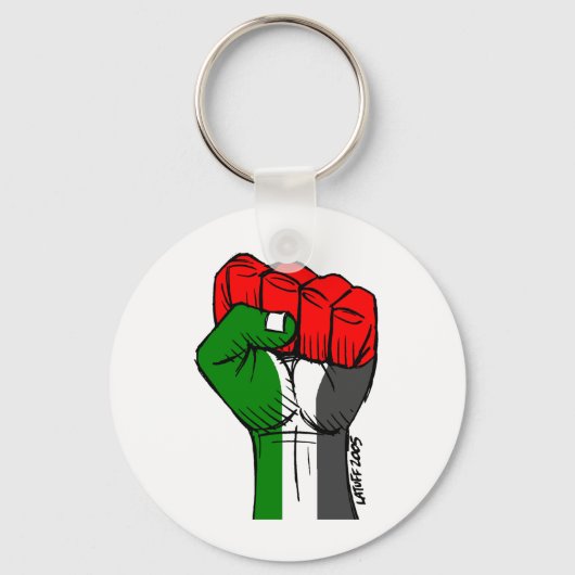 Carlos Latuff's Palestijnse Eerste Sleutelhanger (Voorkant)