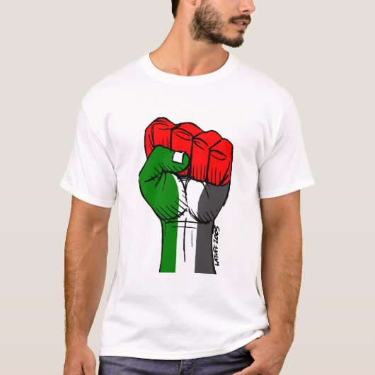 Carlos Latuff's Palestijnse Eerste T-shirt (Voorkant)