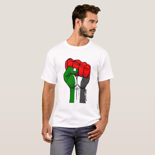 Carlos Latuff's Palestijnse Eerste T-shirt (Voorkant volledig)