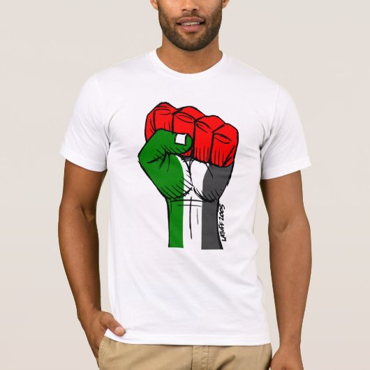 Carlos Latuff's Palestijnse Eerste T-shirt (Voorkant)