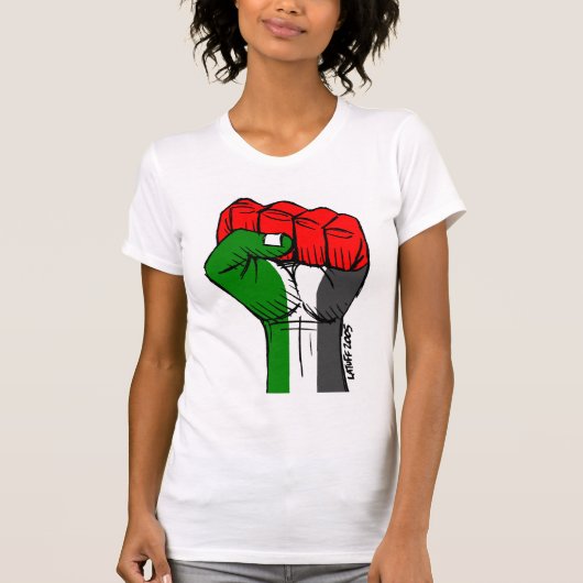 Carlos Latuff's Palestijnse Eerste T-shirt (Voorkant)