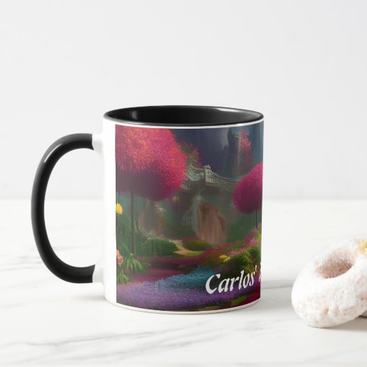 Carlos 'Morning Tea Gepersonaliseerde Mok (Met donut)