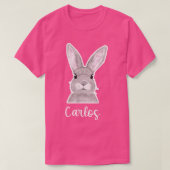 Carlos Name Easter Bunny Custom Name Good Vrijdag T-shirt (Design voorkant)