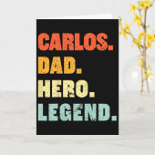 Carlos Papa Held Legende Aangepaste Aangepaste Naa Kaart (Gele Bloem)