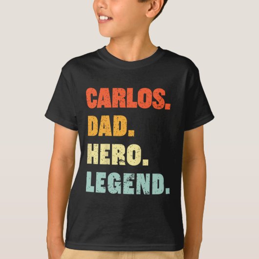 Carlos Papa Held Legende Aangepaste Aangepaste Naa T-shirt (Voorkant)