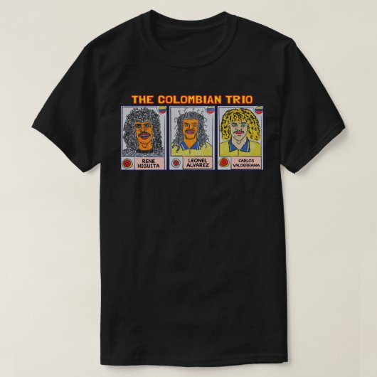 Carlos Valderrama, legende voor het Colombiaanse v T-shirt (Design voorkant)