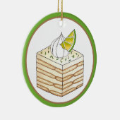Carlota de Limón Mexicaans Eten Limoen Icebox Cake Keramisch Ornament (Rechts)