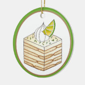 Carlota de Limón Mexicaans Eten Limoen Icebox Cake Keramisch Ornament (Links)