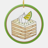 Carlota de Limón Mexicaans Eten Limoen Icebox Cake Keramisch Ornament (Achterkant)
