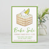 Carlota de Limón Mexicaanse Icebox Taart Bake Sale Kaart (Staand voorkant)