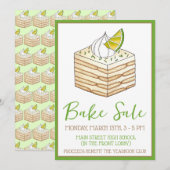Carlota de Limón Mexicaanse Icebox Taart Bake Sale Kaart (Voorkant / Achterkant)