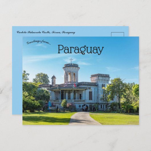 Carlota Palmerola Castle Férrea Paraguay Briefkaart (Voorkant / Achterkant)