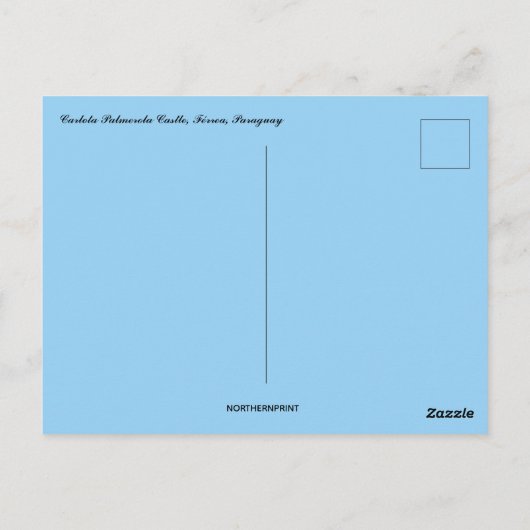 Carlota Palmerola Castle Férrea Paraguay Briefkaart (Achterkant)