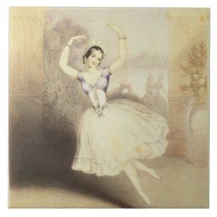 Carlotta Grisi (1819-1999) in de ballet van de Per Tegeltje