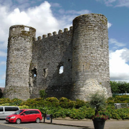 Carlow Castle ruins, Carlow town, Ierland Briefkaart