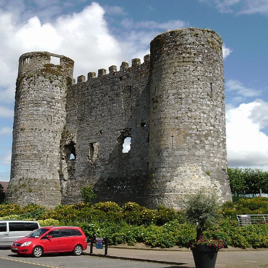Carlow Castle ruins, Carlow town, Ierland Briefkaart