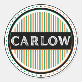 Carlow City Pride Embleem – Ierse identiteit Ronde Sticker