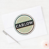 Carlow City Pride Embleem – Ierse identiteit Ronde Sticker (Envelop)