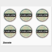 Carlow City Pride Embleem – Ierse identiteit Ronde Sticker (Vel)