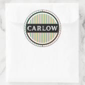 Carlow City Pride Embleem – Ierse identiteit Ronde Sticker (Tas)
