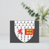 Carlow County Crest, Ierland Briefkaart (Staand voorkant)