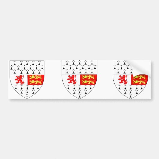 Carlow County Crest, Ierland Bumpersticker (Voorkant)