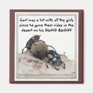 "Carls DUNG BUGGY" Magneet