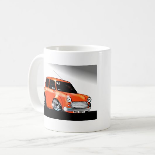 Carls Oranje Mini Koffiemok (Voorkant links)