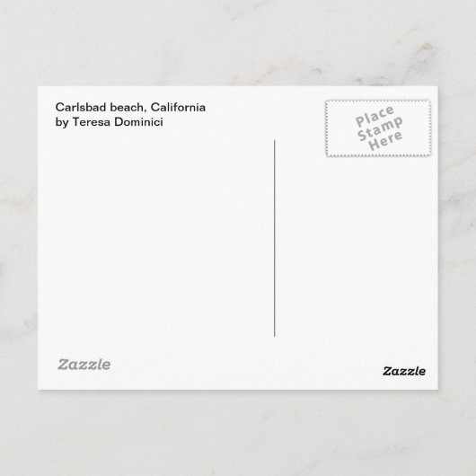 Carlsbad Beach - Briefkaart (Achterkant)