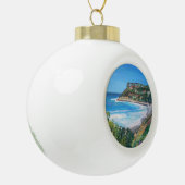 Carlsbad Beach, keramisch bal-siermiddel Keramische Bal Ornament (Links)