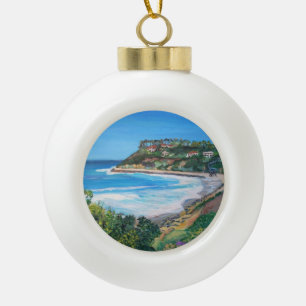 Carlsbad Beach, keramisch bal-siermiddel Keramische Bal Ornament