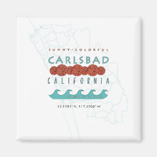 Carlsbad Califonia Design Magneet