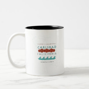 Carlsbad Califonia Design Tweekleurige Koffiemok