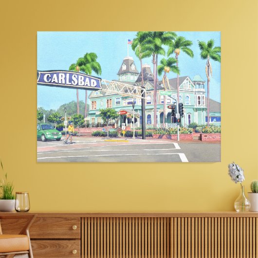 Carlsbad California Canvas Afdruk (Insitu (Woonkamer))
