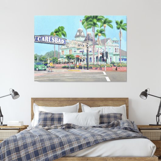 Carlsbad California Canvas Afdruk (Insitu (Slaapkamer))