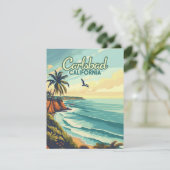 Carlsbad California San Diego Beach  Kaart (Staand voorkant)