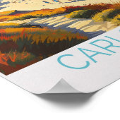 Carlsbad California Travel Poster, Carlsbad Califo Poster (Hoek)