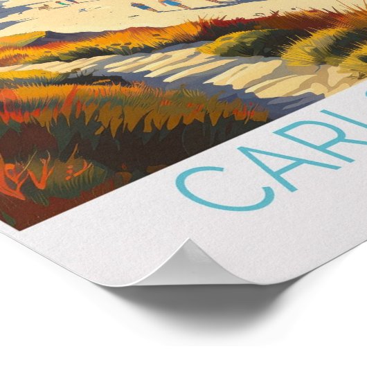 Carlsbad California Travel Poster, Carlsbad Califo Poster (Hoek)