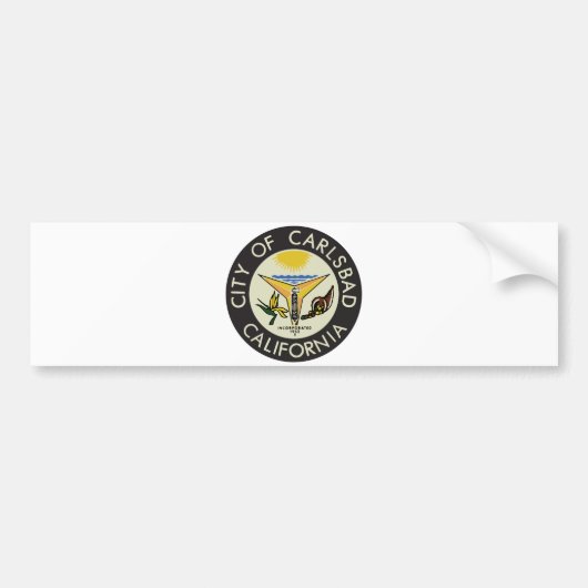Carlsbad (Californië) City Seal Bumpersticker (Voorkant)