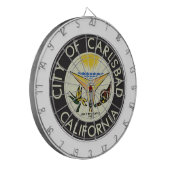 Carlsbad (Californië) City Seal Dartbord (Voorkant Links)