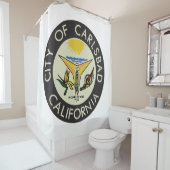 Carlsbad (Californië) City Seal Douchegordijn (In situ)