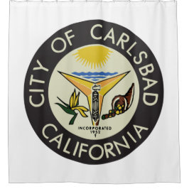 Carlsbad (Californië) City Seal Douchegordijn